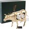 Matashi 24K Gold Plated Crystal Studded Cow Figurine Ornament Tabletop Showpiece Gifts For Birthday Mothers Day